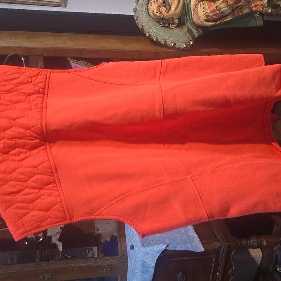 Talbots Vibrant Orange Sleeveless Vest - Picture 3 of 3